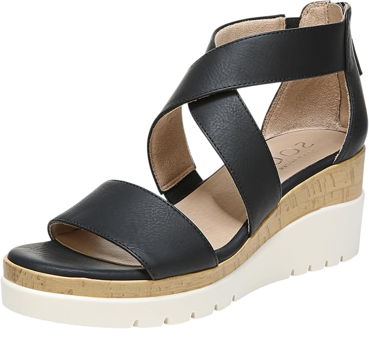 Goodtimes Wedge Sandal, Black by Soul Naturalizer